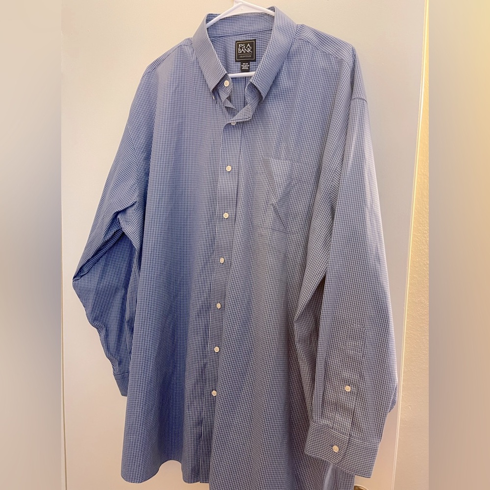 Jos. A. Bank Men’s Traveler® Collection Traditional Fit Button-Down Dress Shirt